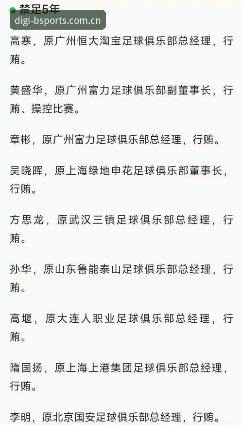 3大维度解读足协第三批禁足名单：17人终身禁赛背后的行业警示